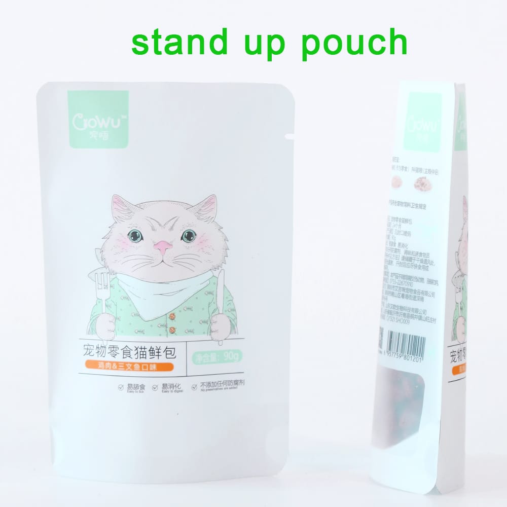 Custom Pet Food stand up mars packaging sacculos