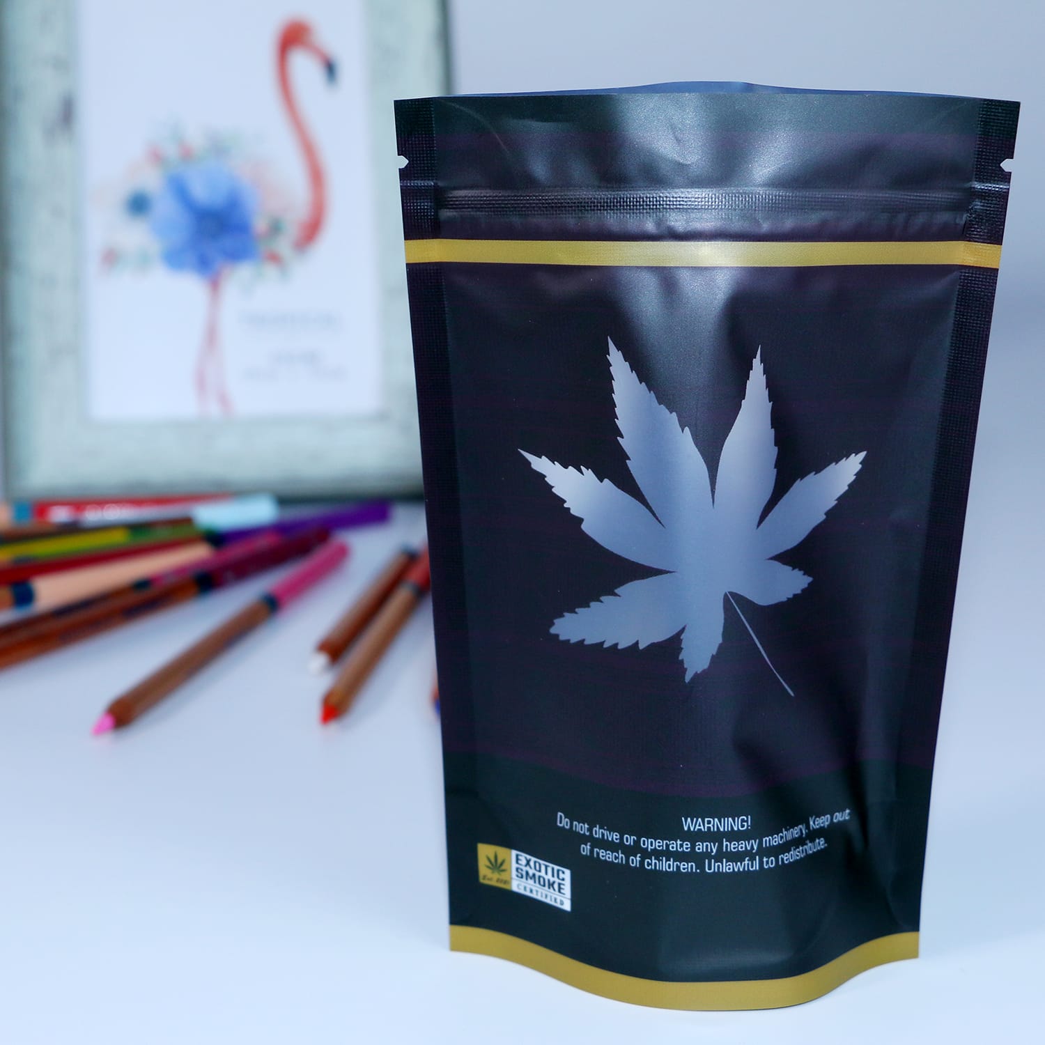 Custom Cannabis Tamper Evident Bags Flexible Packaging pouches