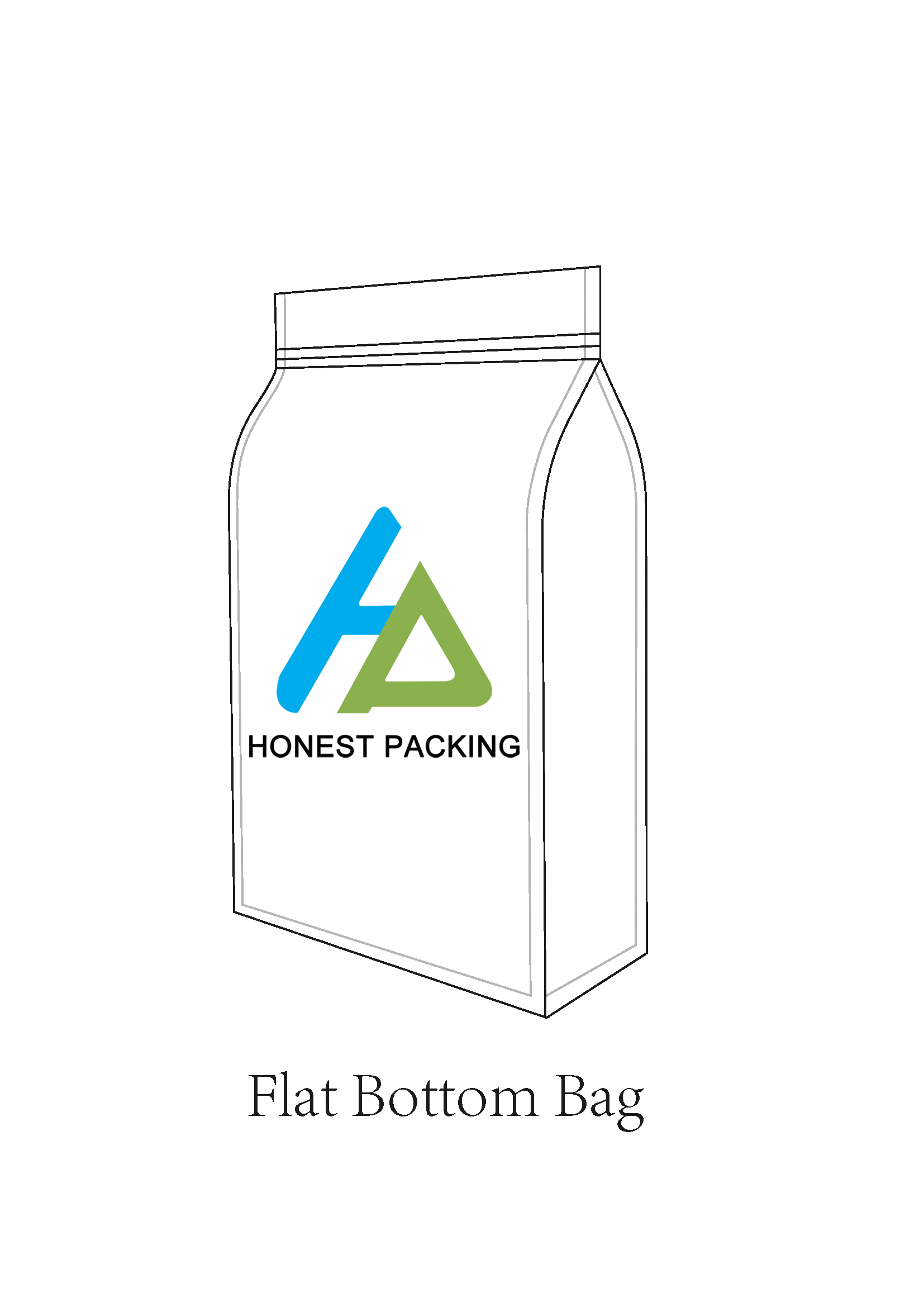 Custom Frozen Food Square Bottom pouches bags