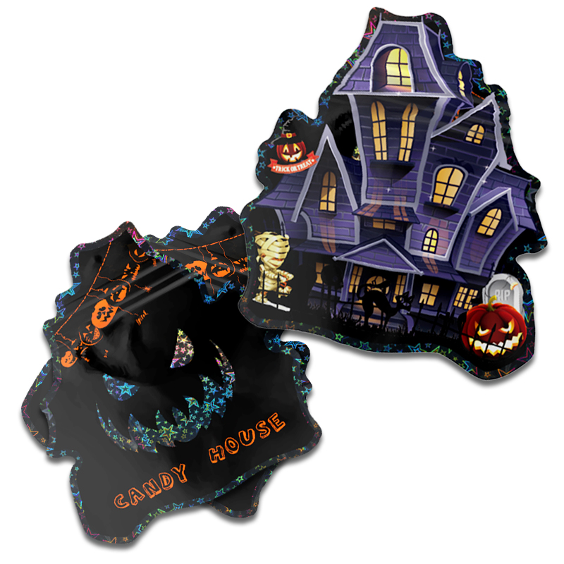 Halloween ဒီဇိုင်း- စိတ်ကြိုက် ပုံသဏ္ဍာန် ရိုက်နှိပ်ထားသော အိတ်များ-minfly12