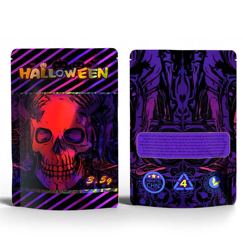 Halloween Design-oanpaste printe stand-up tassen pouches-minfly42